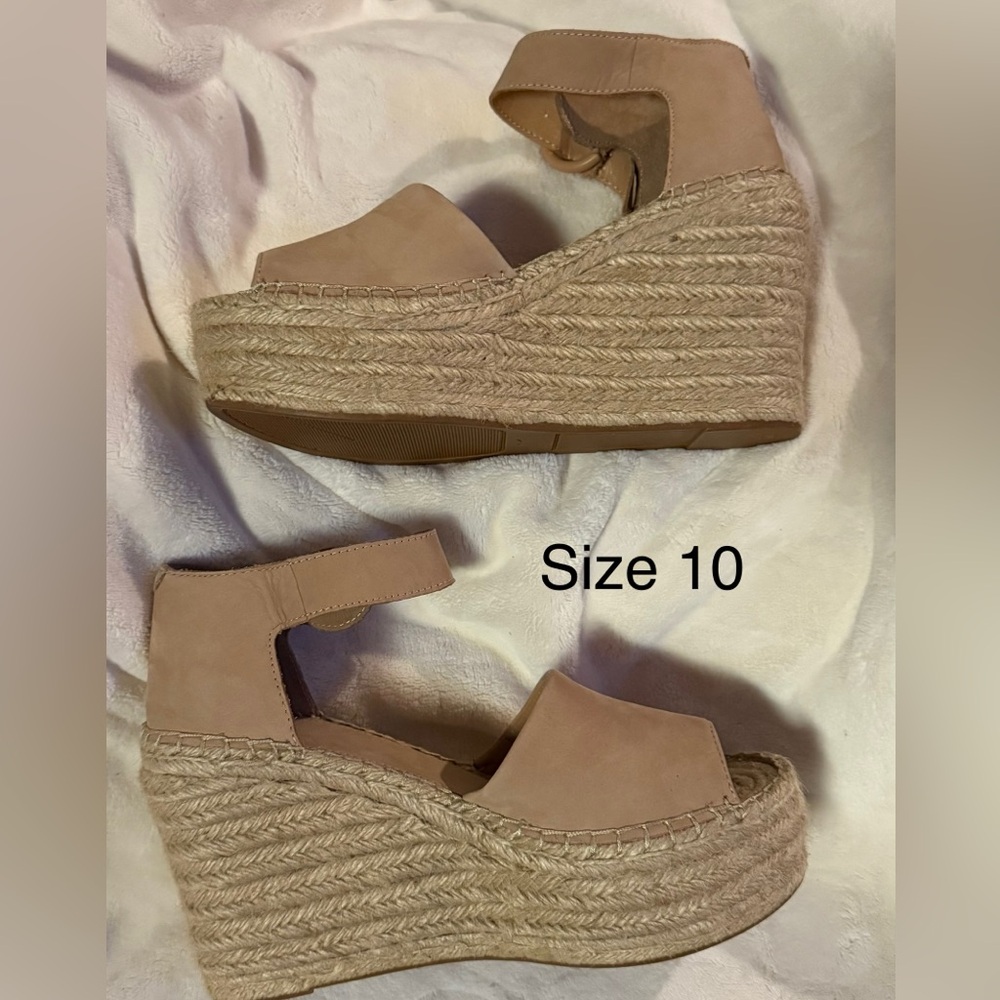 New-ALIDA ESPADRILLE WEDGE SANDAL TAN